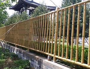 仿竹黄色护栏 仿竹黄色护栏